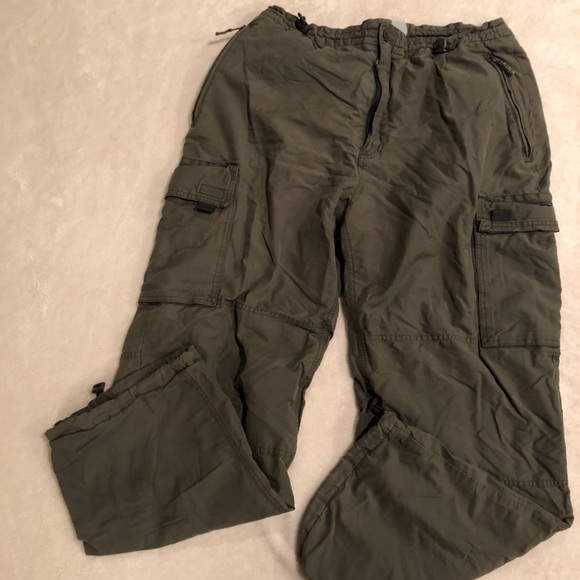 Gap Lined Cargo Pants Army Green Men’s Size L